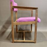 Fuchsia armchair scandinavian design stamp 1960