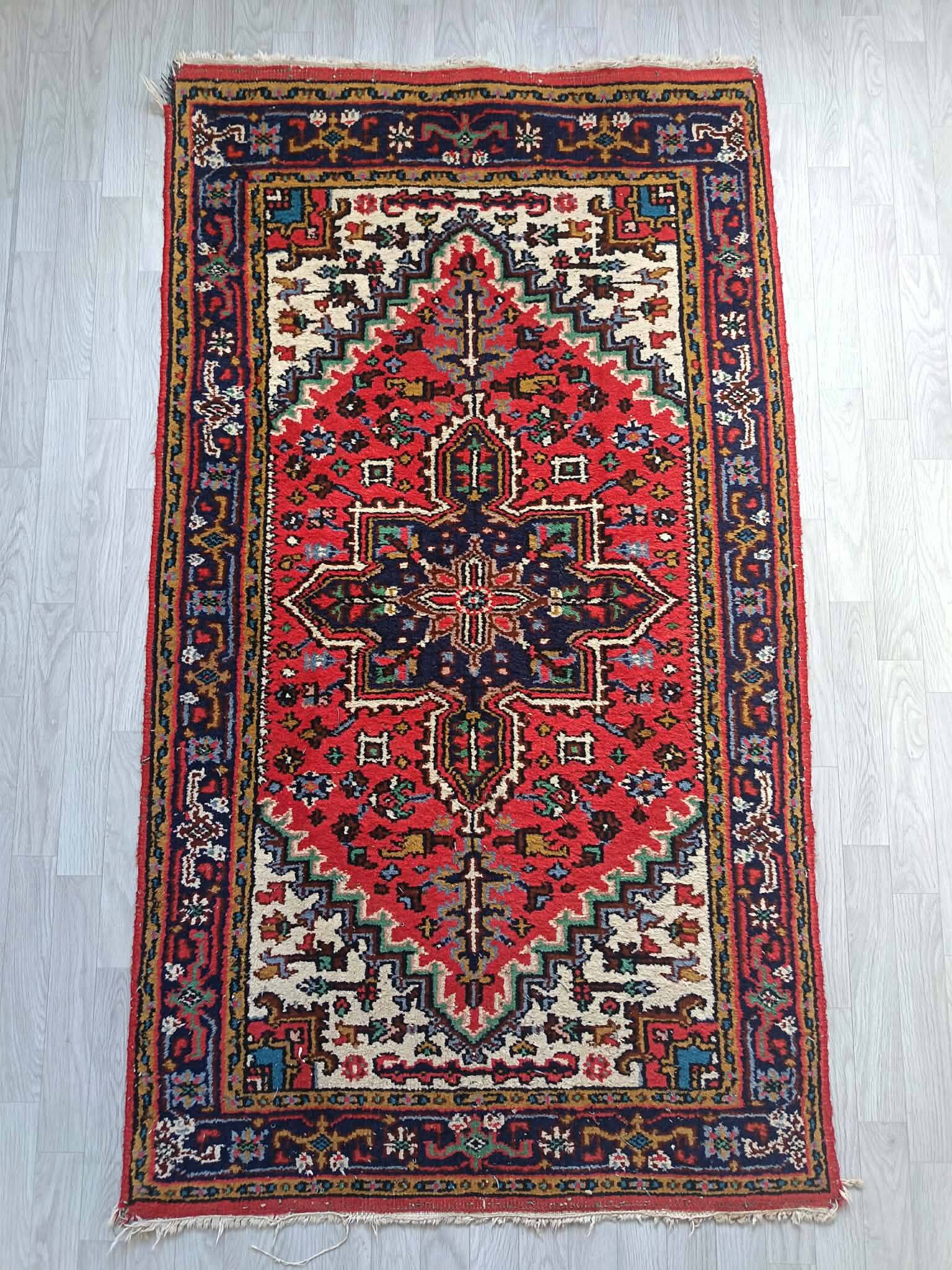 Handmade Heriz Persian carpet