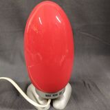 "fjorton" lamp dino egg red by tatsuo konno for ikea 1990s