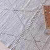 Kilim Rug Zanafi Gray - 300 x 186 cm