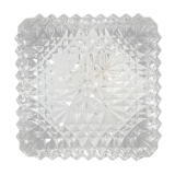 Cast glass square ceiling 21x21cm