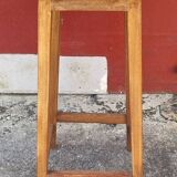 High wooden stool, workshop, vintage, 1950s