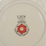 Service of twelve cheese plates by Marie-Pierre Boitard for Gien, 70s