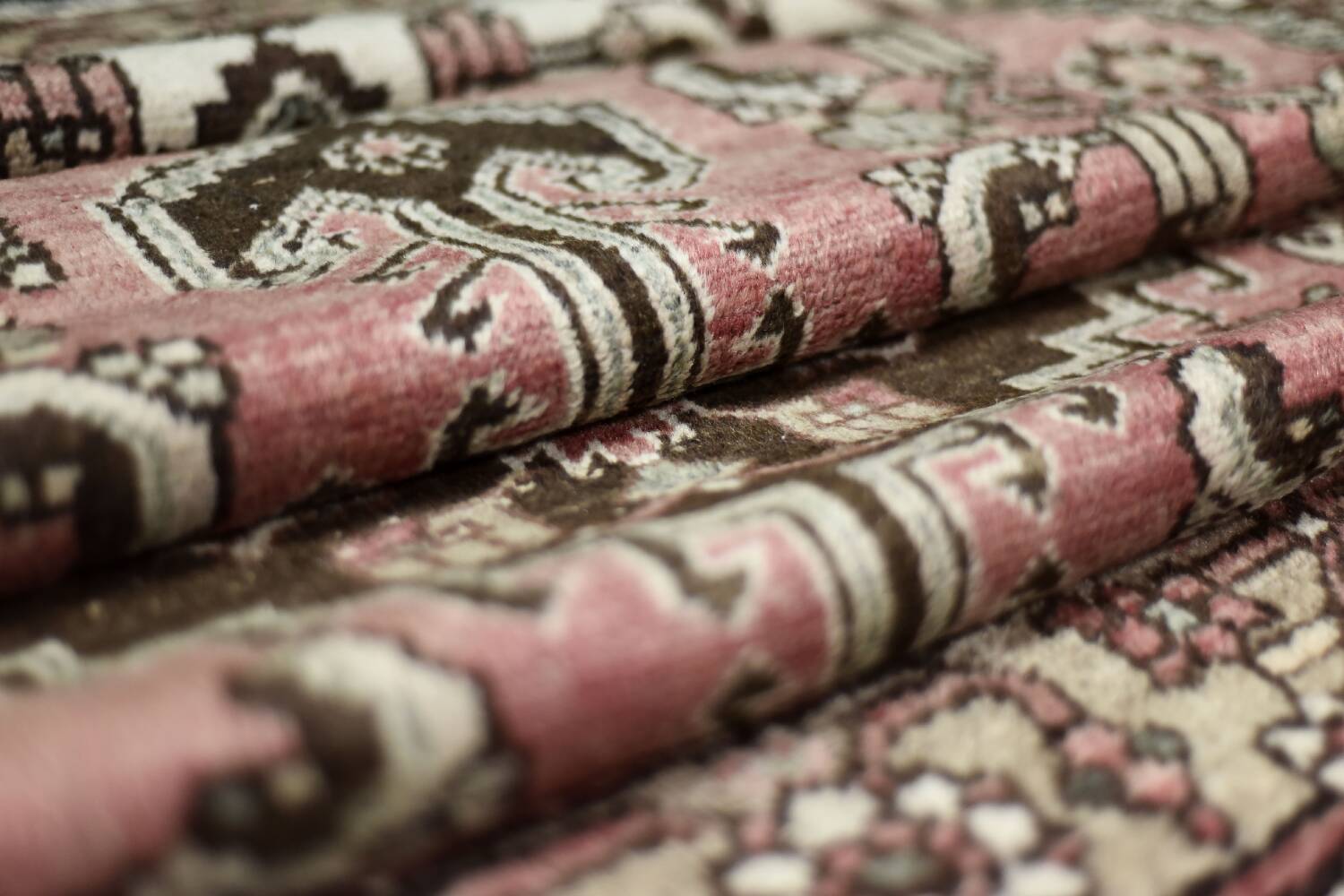 Vintage Hand-Woven Middle Eastern Oriental Hamadan Rug, 1960s