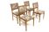 4 chaises scandinaves en chêne, Suède, 1960