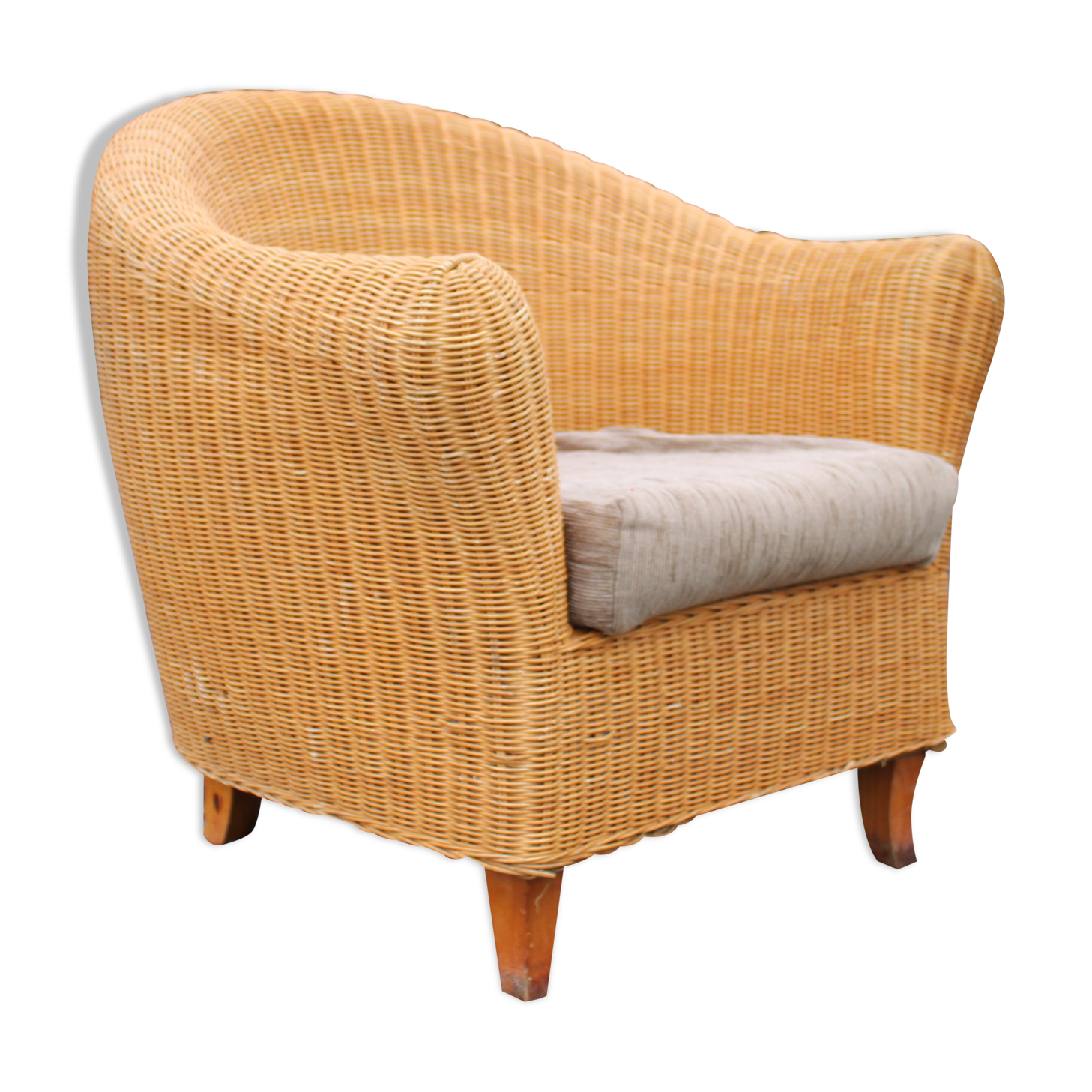 Wicker armchair