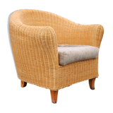 Wicker armchair