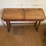 Solid oak school desk