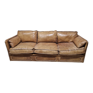Canapé en cuir vintage - circa 1980