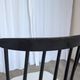 Ensemble de 3 chaises de salle à manger vintage noir et blanc, style Ilmari Tapiovaara, scandinave.