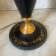 Black leather lamp Le Tanneur
