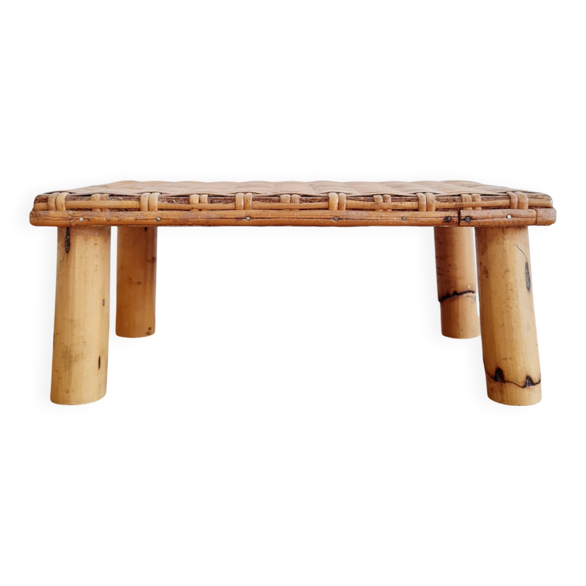 Stool - bamboo stool - bamboo plant stand