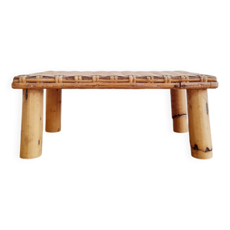 Stool - bamboo stool - bamboo plant stand