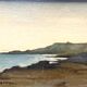 Perron charles, oil on cardboard seascape signed 20th century
