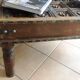 Colonial-style wooden square coffee table