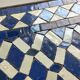 Table d'appoint en mosaïque et fonte