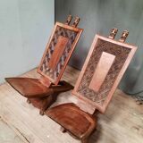 Pair of African seats