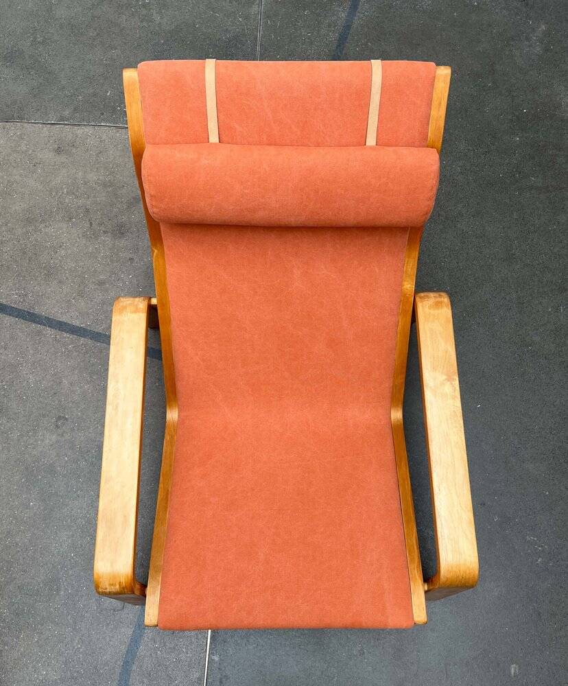 Mid-century modern Pulkka lounge chair by Ilmari Lappalainen for Asko, 1960s.