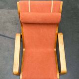 Mid-century modern Pulkka lounge chair by Ilmari Lappalainen for Asko, 1960s.