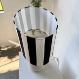 White lacquered metal table lamp from the 60s