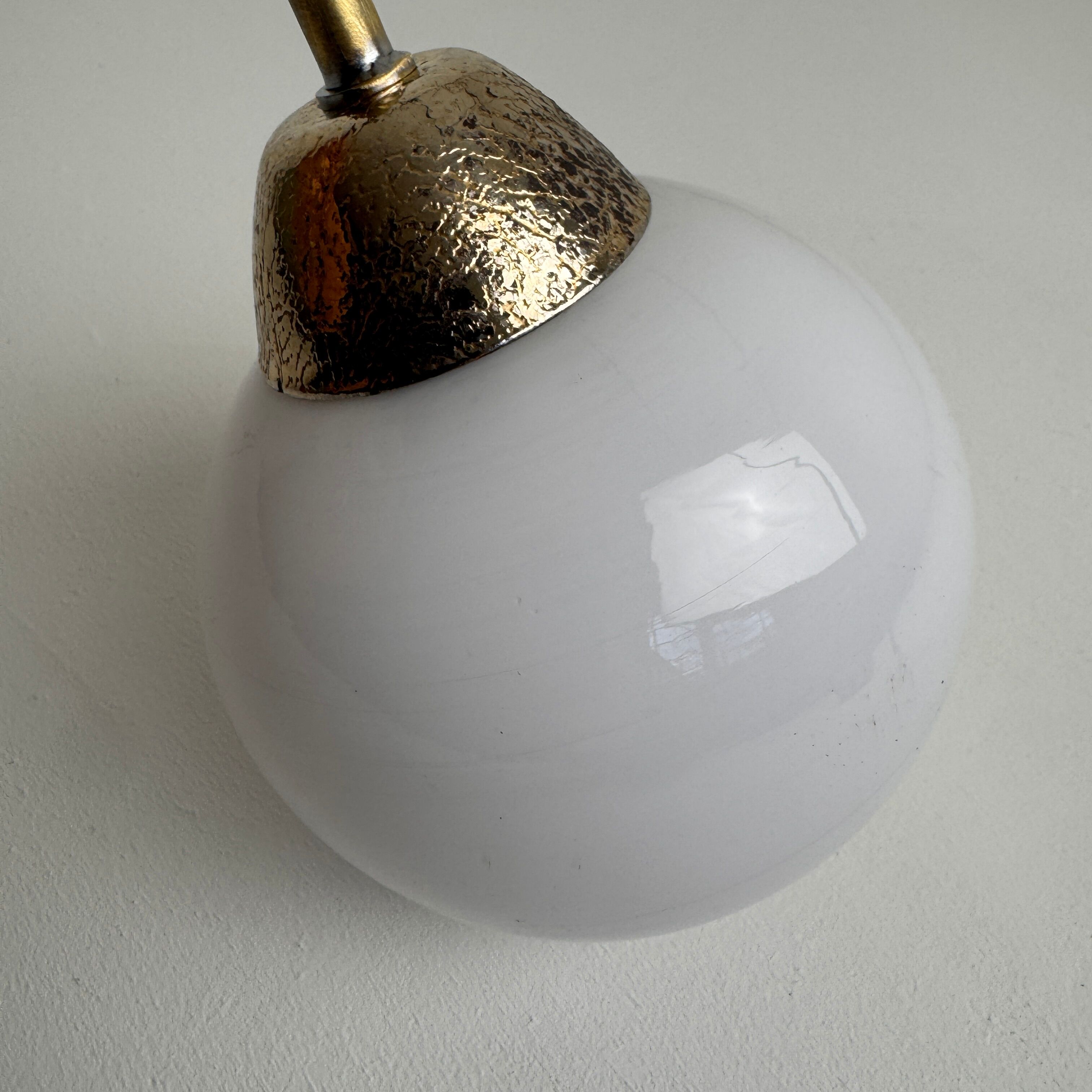 Old small vintage opaline wall light