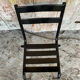 Industrial bistro chair tolix style black metal vintage