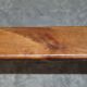 Pair of antique Victorian trestle benches in fruitwood.