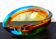 Murano Somerso glass ashtray, vintage decor