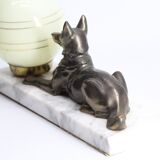 Lamp dog art deco