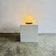 Sculptural Ufo Space Age Table Lamp In Opal Glass, Italy, 1970S