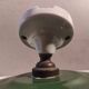 Wall lamp lampshade vintage enamelled sheet metal green and white