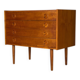 Scandinavian teak chest of drawers from the 1960s.