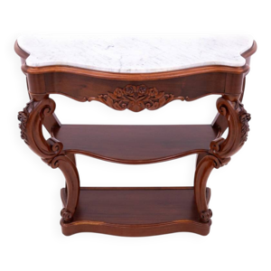 Console en acajou avec