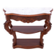 Mahogany console with marble top, France, circa 1880. After renovation.