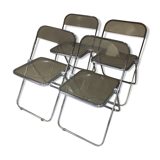 Lot of 4 chairs "Plia" by Giancarlo Piretti