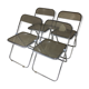Lot of 4 chairs "Plia" by Giancarlo Piretti