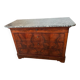 Louis Philippe Commode Mahogany Marble 19th Century