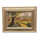 Original Swedish Oil on Canvas – "Industrial Landscape" – Signed – Vintage and Framed