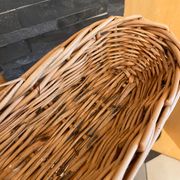 Ancienne panière de boulanger, en osier - 84cm