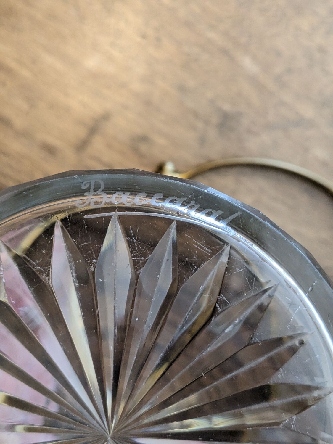 Art deco ice bucket in Baccarat crystal