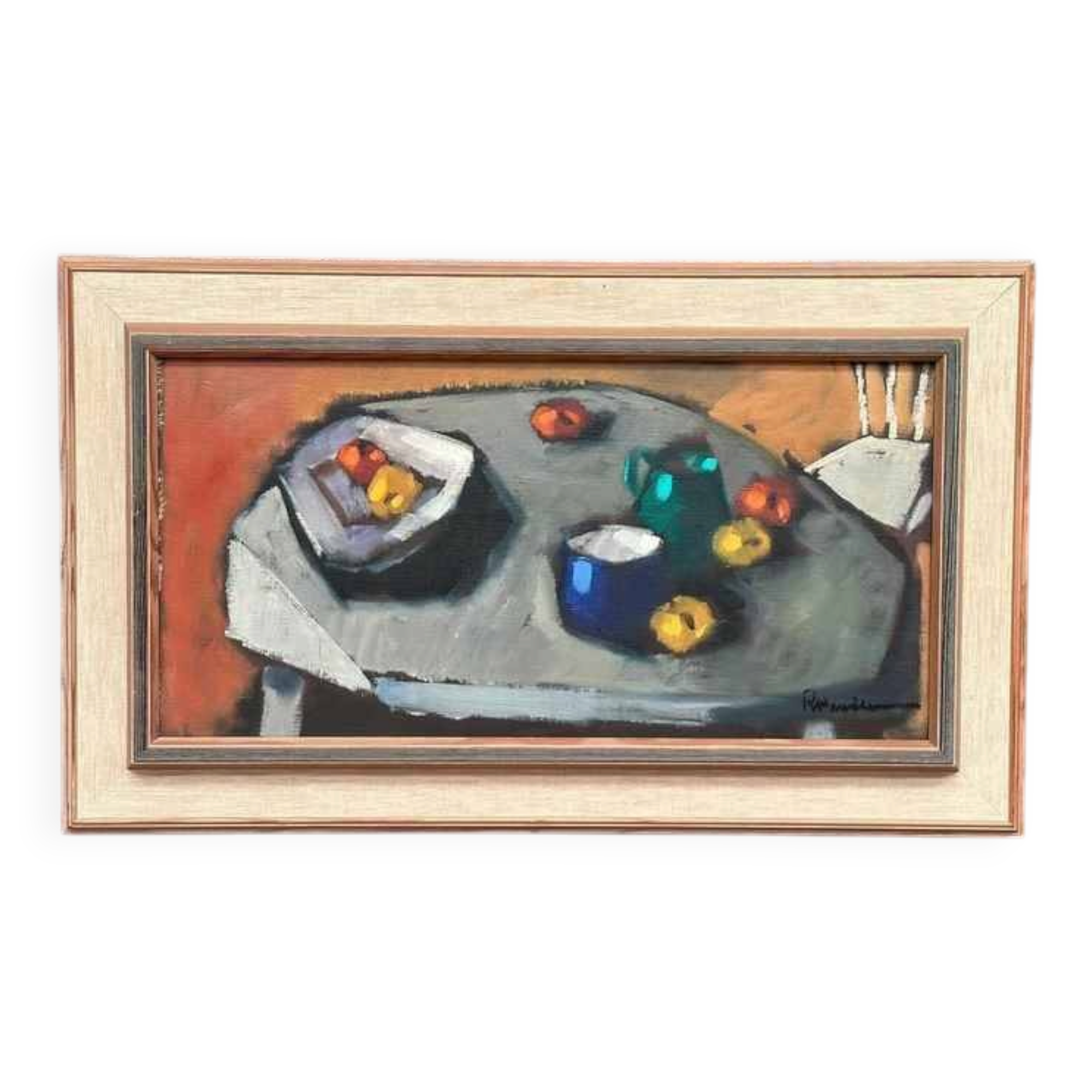 Original Swedish Oil On Canvas – “Still Life” By Kurt Rosander