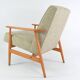 Fauteuil fox chiné beige et crème