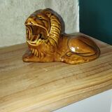 Ceramic lion – Vintage cigarette holder – 1950s–60s