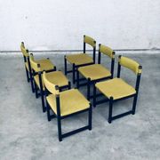 Mid-Century Modern Dining Chair Set by J. Batenburg for Mi, Belgium 1969, Set of 6