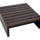 Vintage slatted coffee table design Wenge solid 70s minimalist