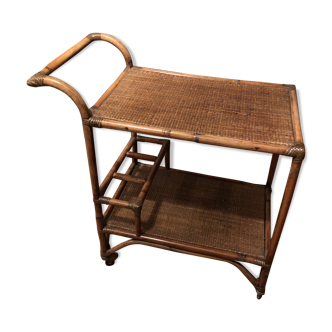 Vintage rattan rolling dessert