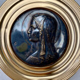 Small round religious frame