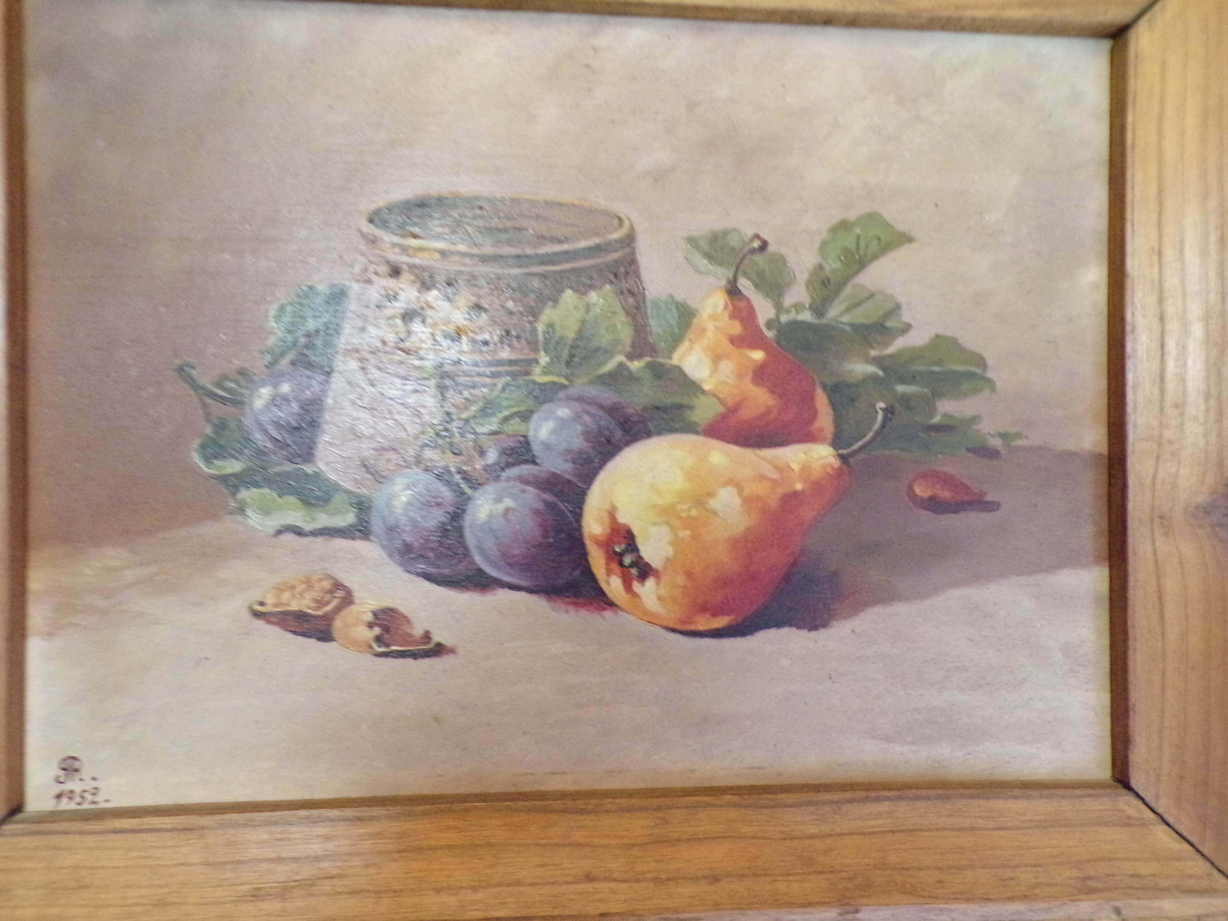 Still life on signed panel