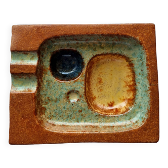 Enamelled stoneware pocket tray