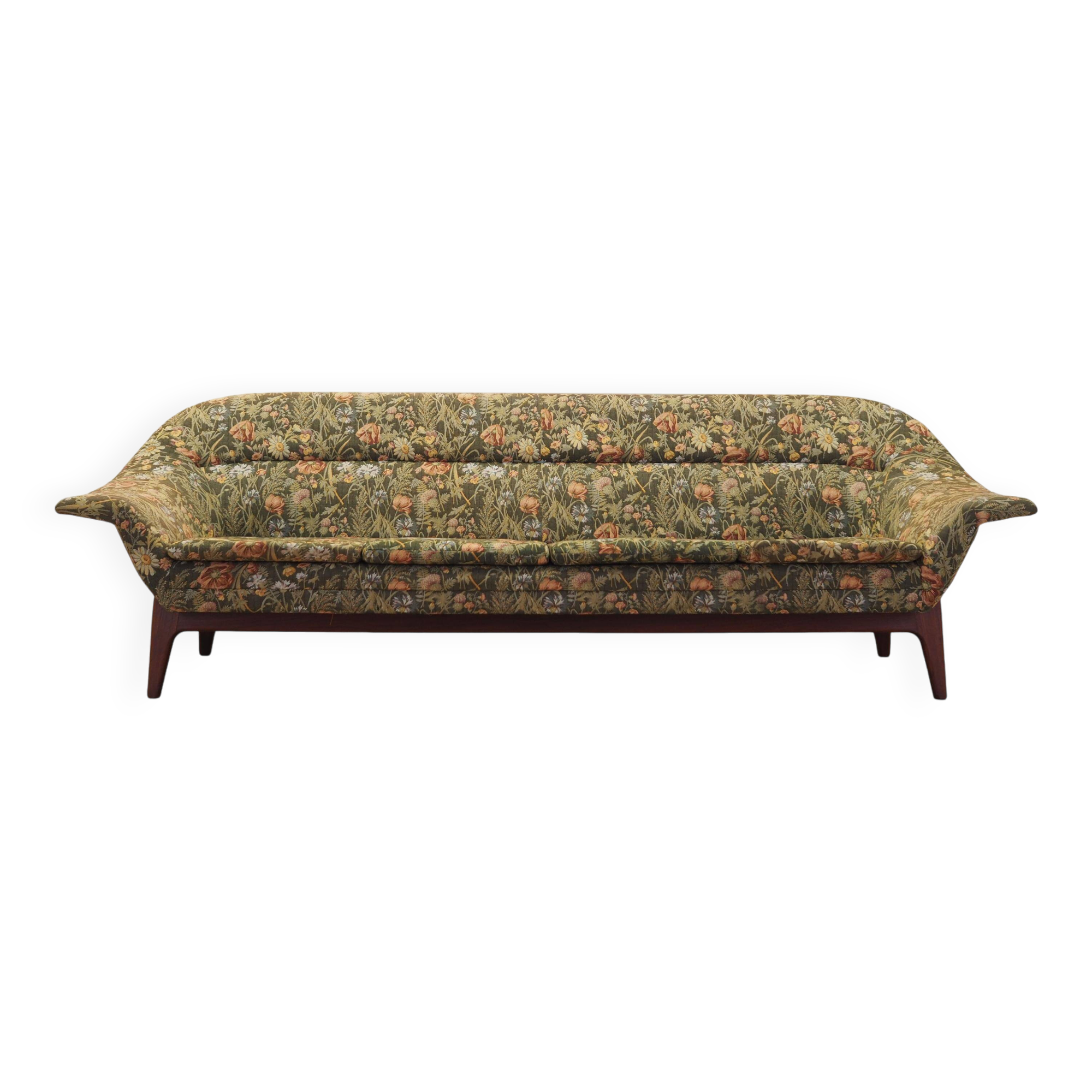 Green fabric sofa by Karl Edvard Korseth for LK Hjelle, Norway 1960s
